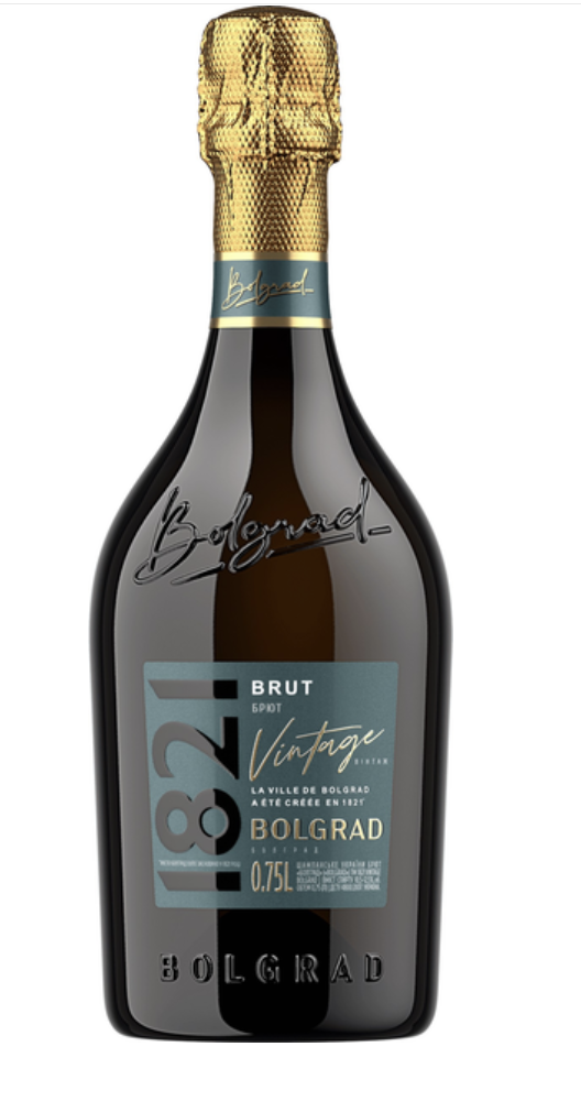 Вино ігристе Bolgrad 1821 Vintage сухе біле 13.5% 0.75 л